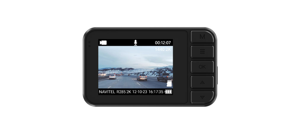 NAVITEL R285 2K — видео 2К, 140°, карты до 256 ГБ, аккумулятор
