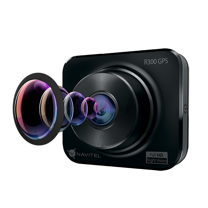 NAVITEL R300 GPS — компактный, GPS, обновляемая база камер, обзор 140°, Full HD