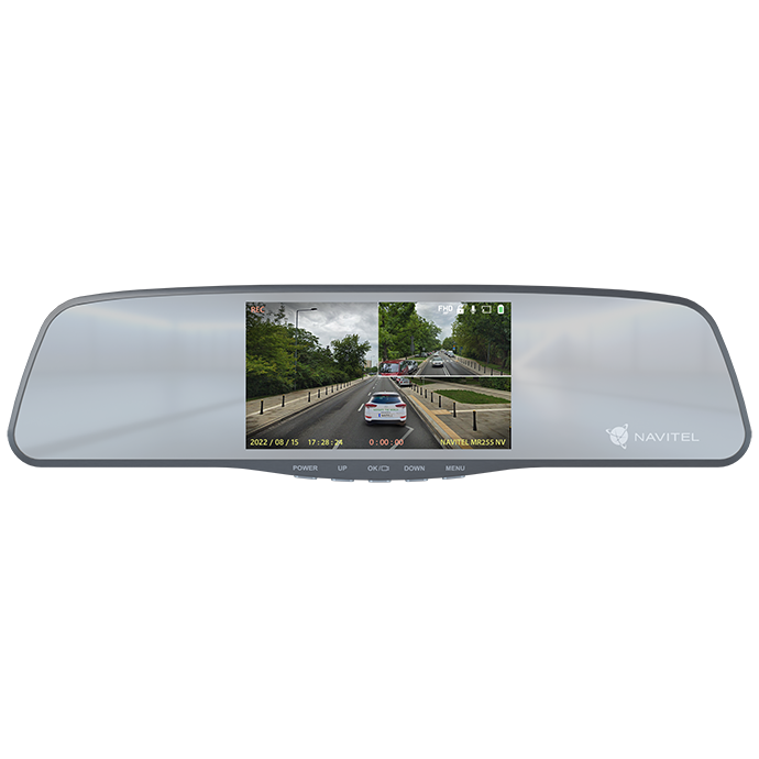 NAVITEL MR255 NV — регистратор-зеркало, 2 камеры Full HD