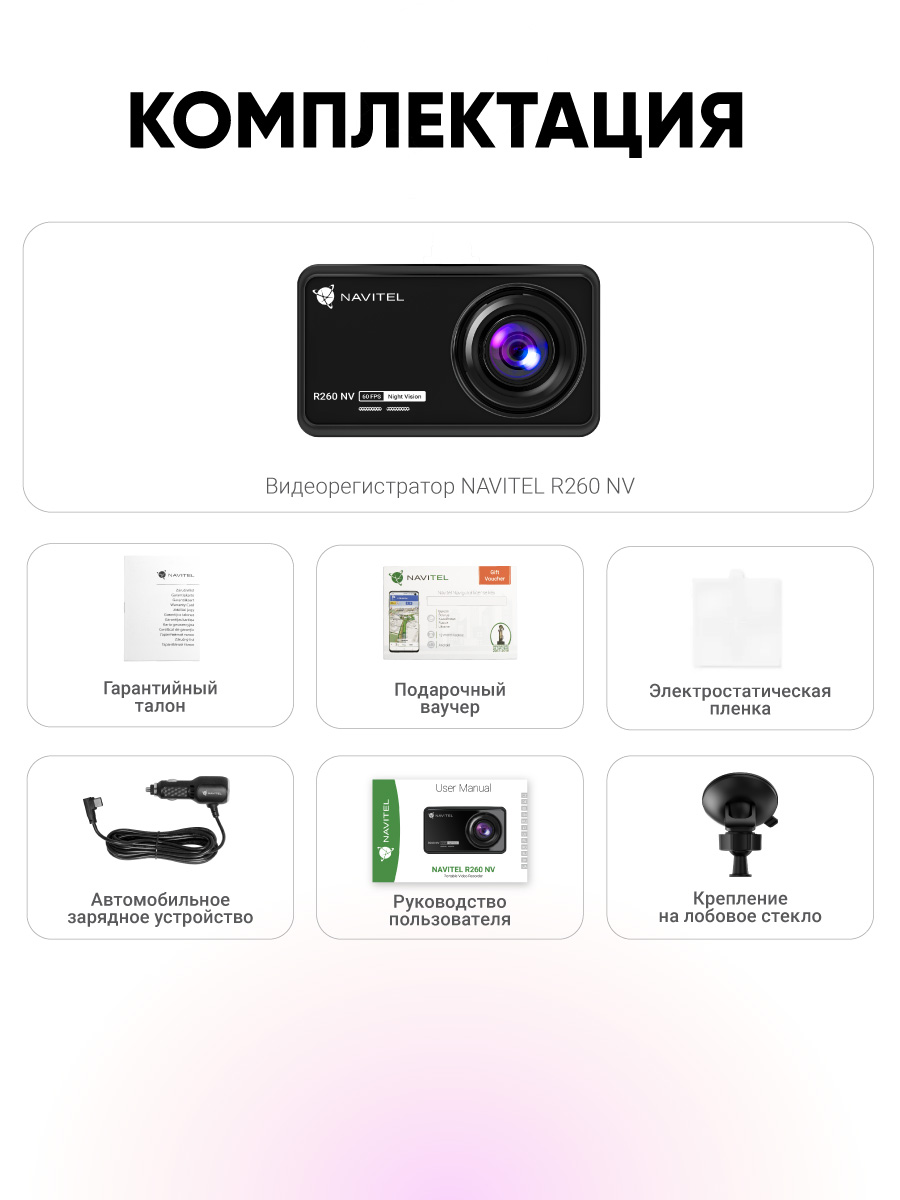 NAVITEL R260 NV — обзор 140°, Full HD, 60 FPS